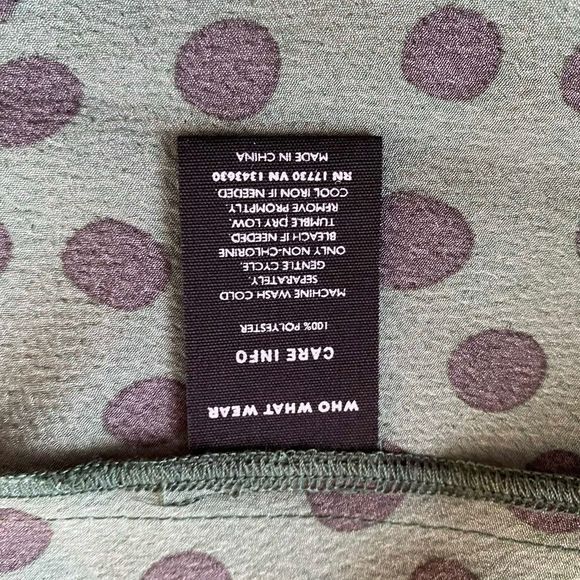 Who What Wear Polka Dot 3/4 Sleeve Mini Dress Size Large - Picture 6 of 10